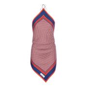 Balmain Monogram rygglös scarf topp Multicolor, Dam