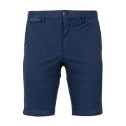 PT Torino Blå Bomullsshorts med Fickor Blue, Herr