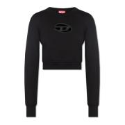 Diesel F-Slimmy-Od sweatshirt Black, Dam