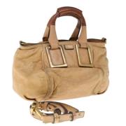 Chloé Pre-owned Pre-owned Laeder axelremsvskor Beige, Dam