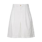 Comme des Garçons Vita Shorts med Bälteshål White, Herr