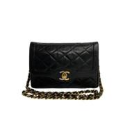 Chanel Vintage Pre-owned Laeder axelremsvskor Black, Dam