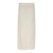 Rotate Birger Christensen Vit Spetskjol Dammode White, Dam