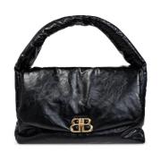 Balenciaga Monaco Stor Sling Axelväska Black, Dam