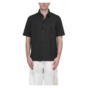 C.p. Company Short Sleeve Shirts Black, Herr