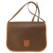 Celine Vintage Pre-owned Plast axelremsvskor Brown, Dam