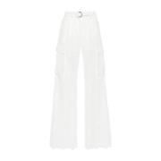 Ermanno Scervino Vita Bomullsbyxor Broderie Anglaise White, Dam