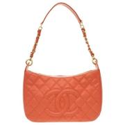 Chanel Vintage Pre-owned Tyg chanel-vskor Orange, Dam