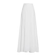 IVY OAK Blank Flared Brud Maxi Kjol White, Dam