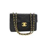 Chanel Vintage Pre-owned Laeder axelremsvskor Black, Dam