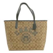 Coach Pre-owned Pre-owned Tyg totevskor Beige, Dam