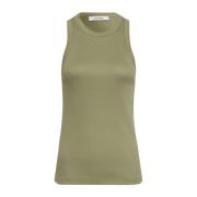 IVY OAK Ärmlös Jersey Tank Top Grön Green, Dam