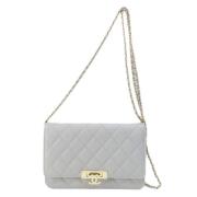 Chanel Vintage Pre-owned Tyg chanel-vskor White, Dam