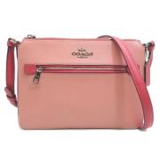 Coach Pre-owned Pre-owned Tyg axelremsvskor Pink, Dam