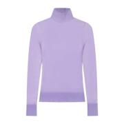 Aeron Cashmere Turtleneck Sweater Purple, Dam