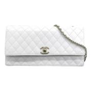 Chanel Vintage Pre-owned Tyg chanel-vskor White, Dam