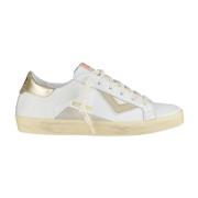 4B12 Vita Låga Top Sneakers Klassisk Stil White, Dam