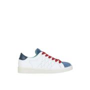 Panchic Vita Lädersneakers Blå Mocka White, Herr