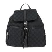 Gucci Vintage Pre-owned Canvas gucci-vskor Black, Dam