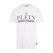 Philipp Plein Vit Logot-shirt White, Herr