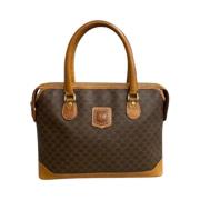 Celine Vintage Pre-owned Laeder handvskor Brown, Dam