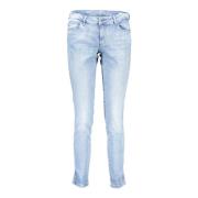 Guess Ljusblå Skinny Mid Jeans Blue, Dam