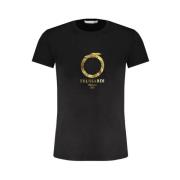 Trussardi Svart T-shirt med Logo Print Black, Herr