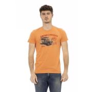 Trussardi Elegant Orange Kortärmad T-shirt Orange, Herr