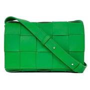 Bottega Veneta Vintage Pre-owned Laeder axelremsvskor Green, Dam