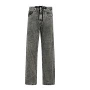 MM6 Maison Margiela Grå vida jeans med 5 fickor Gray, Dam