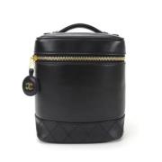 Chanel Vintage Pre-owned Tyg chanel-vskor Black, Dam