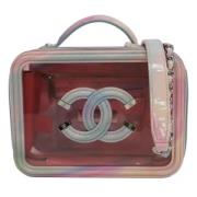 Chanel Vintage Pre-owned Tyg chanel-vskor Red, Dam