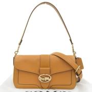 Coach Pre-owned Pre-owned Tyg axelremsvskor Brown, Dam