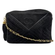 Chanel Vintage Pre-owned Tyg chanel-vskor Black, Dam