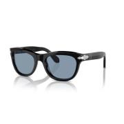 Persol Fyrkantiga solglasögon med premium acetatram Blue, Dam