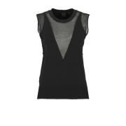 Pinko Sleeveless Tops Black, Dam