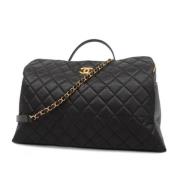 Chanel Vintage Pre-owned Tyg chanel-vskor Black, Dam