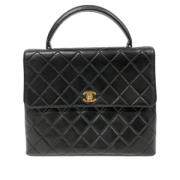 Chanel Vintage Pre-owned Tyg chanel-vskor Black, Dam