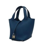 Hermès Vintage Pre-owned Tyg handvskor Blue, Dam