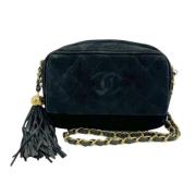 Chanel Vintage Pre-owned Tyg chanel-vskor Black, Dam