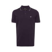 Emporio Armani Klassisk Polo Purple, Herr