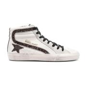 Golden Goose Glittrande vita sneakers White, Dam