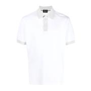 Brioni Klassisk Polo Shirt för Män White, Herr