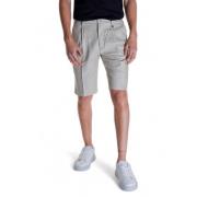 Antony Morato Beige Linneblandning Zip Shorts Beige, Herr