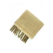 Marni Alpaca Wool Fringed Scarf Beige, Herr