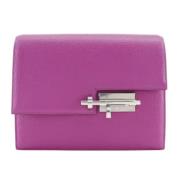 Hermès Vintage Pre-owned Tyg kuvertvskor Purple, Dam