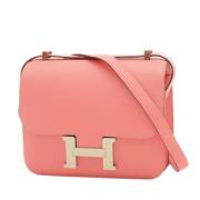 Hermès Vintage Pre-owned Tyg axelremsvskor Pink, Dam