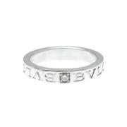 Bvlgari Vintage Pre-owned Vitt guld ringar Gray, Dam