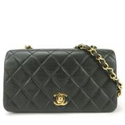 Chanel Vintage Pre-owned Laeder axelremsvskor Green, Dam