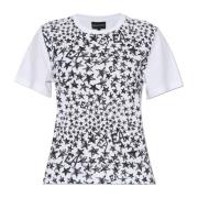 Emporio Armani T-shirt med logotyp White, Dam